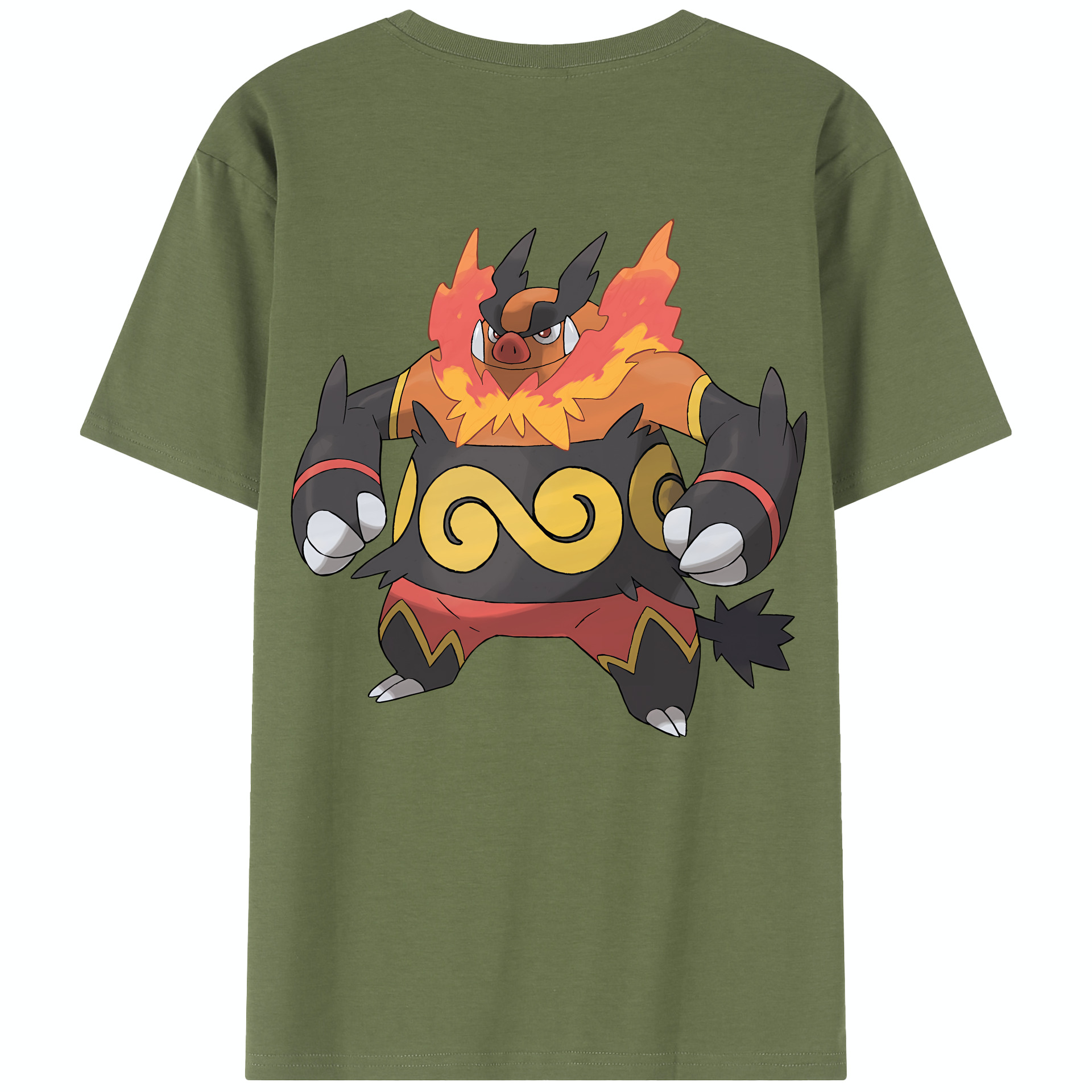 （画像用） ポケットモンスター Pokémon 綿100％半袖Tシャツ（背面プリント）